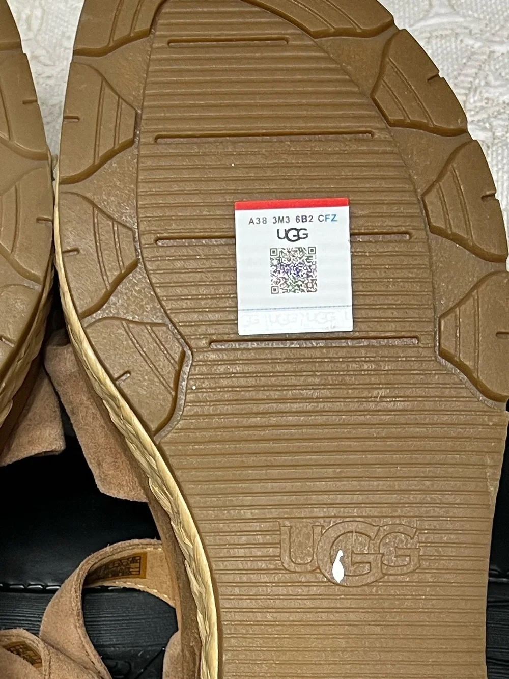 🌻NEW NWOT UGG Neusch Brown Suede Platform Wedge Sandals Jute Wrapped Size 10